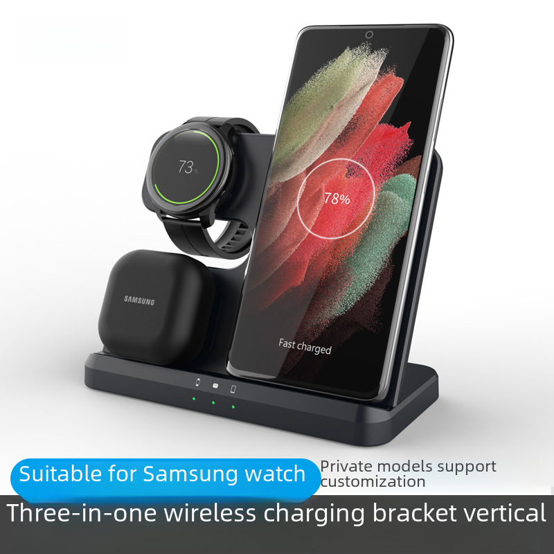 3-in-1 charging Samsung phone, watch, and earbuds