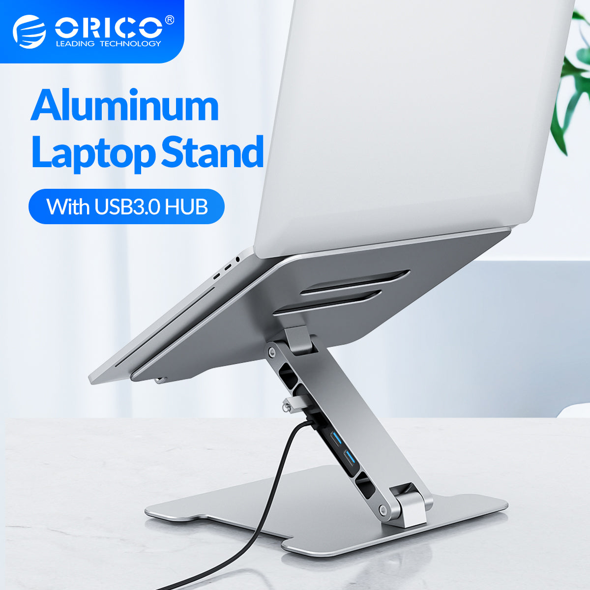 Orico Foldable Laptop Stand with USB3.0 HUB and SD Port